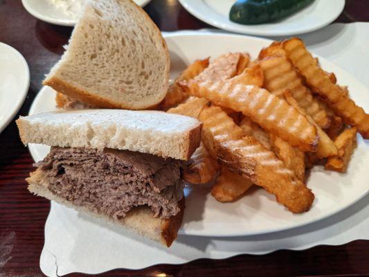 Junior Brisket Sandwich - lunch special