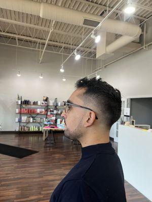 "A fresh fade, tailored just for you at Berenice Salon Spa. Book now!"