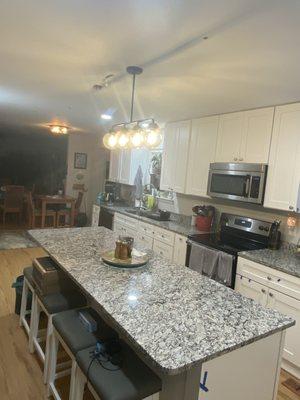 Remodeled and enlarged kitchen