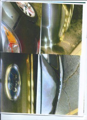 Damage to Ford Emblem and Fender