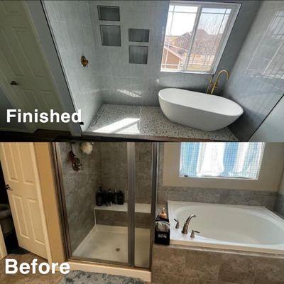 Residential Bathroom Remodel. Making your dreams and visions come true!