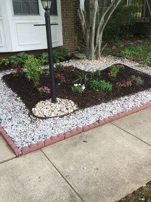 We worked with the customer to design and install this garden!