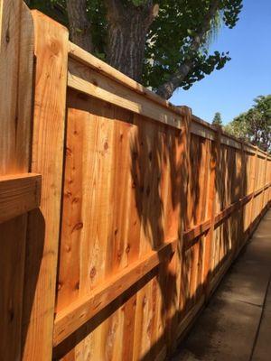 Custom wood fence