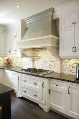 pewter caststone kitchen range hood