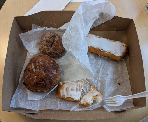 Vanilla Long John and Apple Fritter!