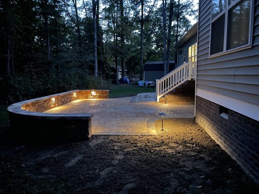 Patio in the evening