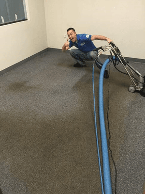 Troy cleaning a commercial job