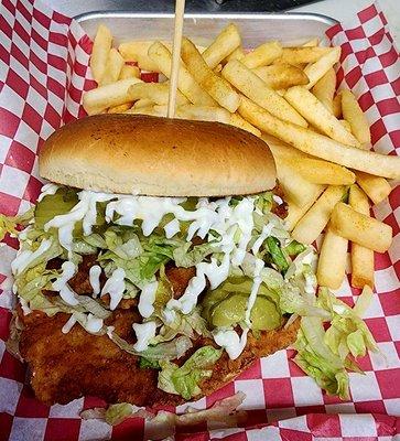 Chuckalicious Crispy Chicken Sandwich.... spicy or plain