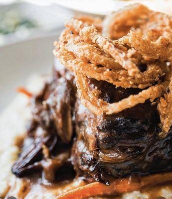 Braised Short Rib. Soooooo tender and delicious and I don't even like red meat!