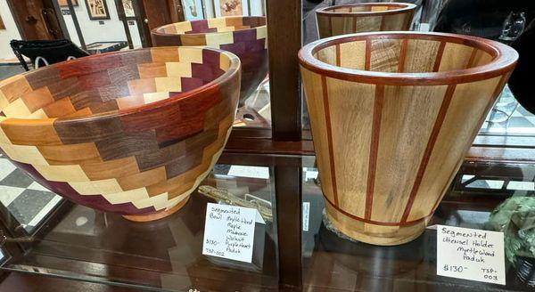 There are several fine Wood workers who display their craft.