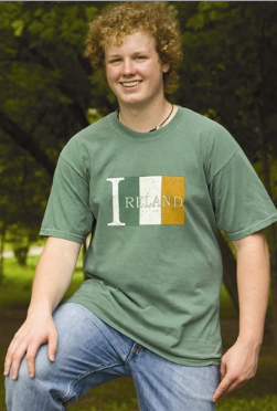 Distressed Ireland Flag Tee            Small - XXlarge