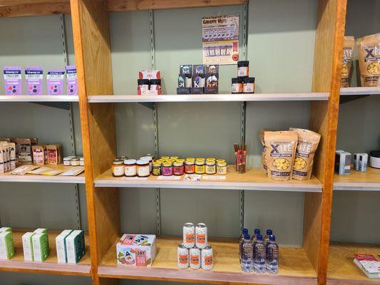 CBD products on display