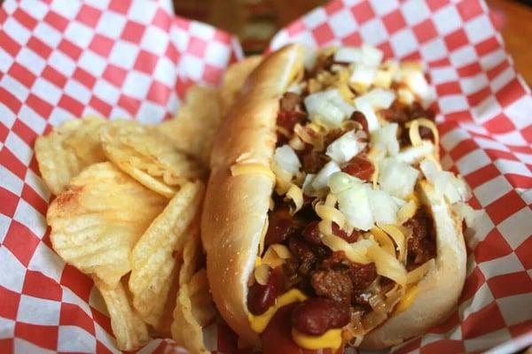 Chili dog...