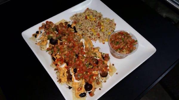 Today's Special is Nachos with Mexican Rice.