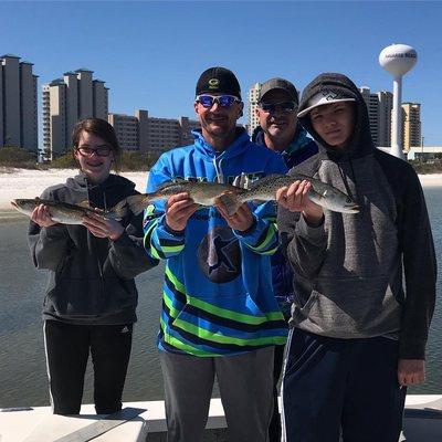 Speckled Trout Fishing Charter in Navarre Florida.