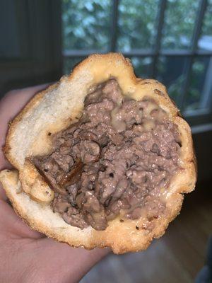 Pepper flavored cheesesteak