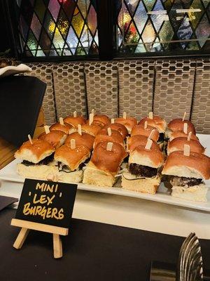 catered event - lex mini burgers