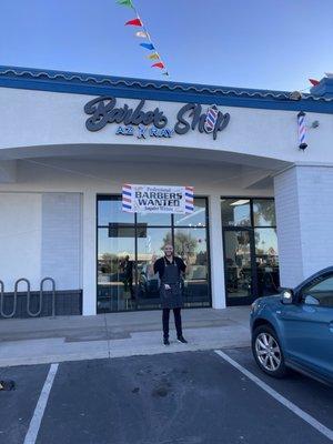 Owner Keith Rodriguez out front of his shop