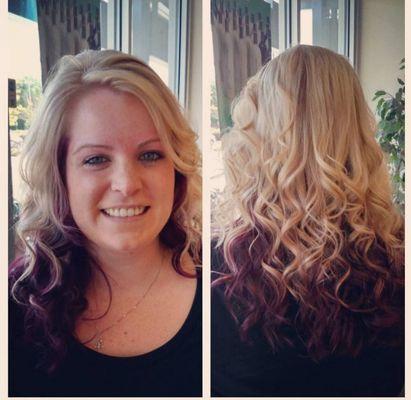 Highlights with purple contrast