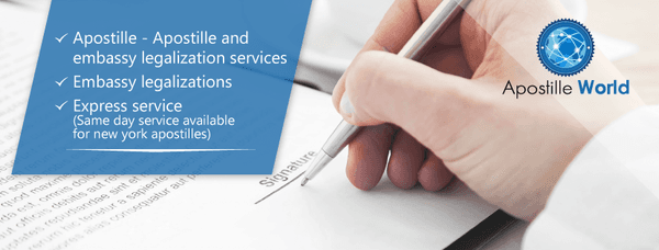 Apostille and Embassy Legalization Services