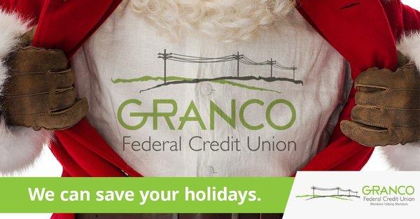 We're Santa's little helper! Get a Holiday Loan from at GRANCO.org.