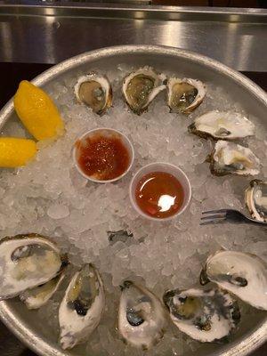 Oysters on the half shell