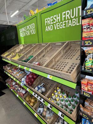 Empty produce trays!