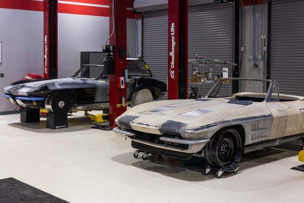 Two 1963 Chevrolet Corvette Restorations