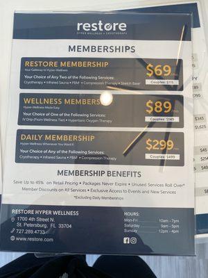 Memberships