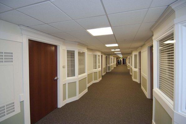 Studio apartment hallway. Photo courtesy of Orion Construction.