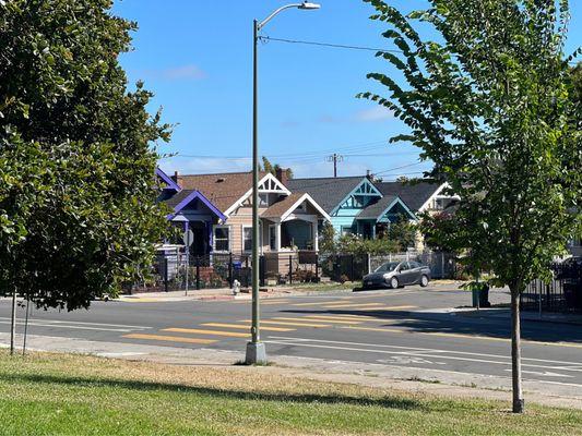 Oakland's Rancho San Antonio Park's own version of the "Painted Ladies"