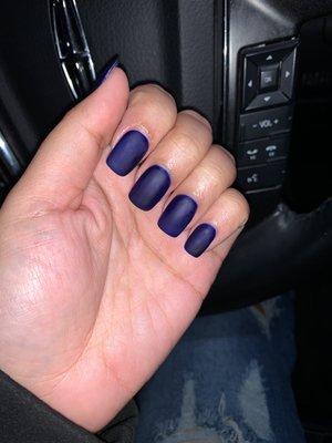 Midnight bleu with matte