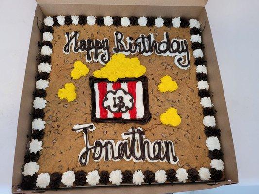 Square Birthday Cookie