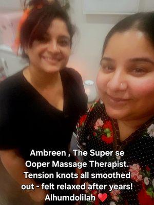 Prior consultation with Amber for Swedish massage