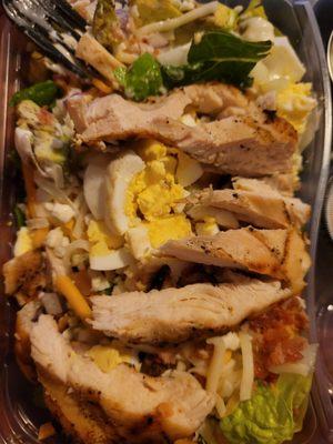 Take out, Cobb salad.