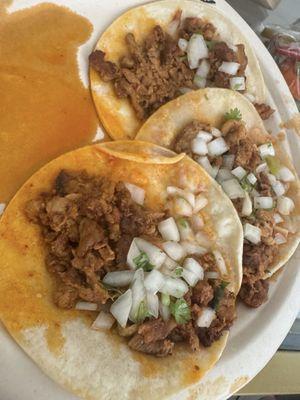 Spicy pork tacos