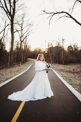 Beautiful bride! Hair and makeup by Erin