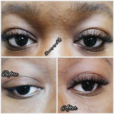 Eyelashes flare extensions