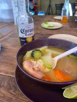 Caldo de Gallina!!! Riquisimaaaaa!!! Sooo good! Especially with the arroz blanco! Yummy thank you!