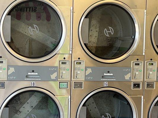 Big dryers. There are smaller ones to the right.