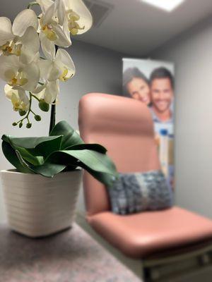 Botox and Dermal Filler treatment room