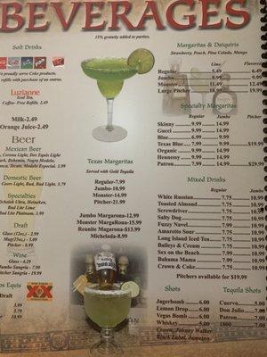 Drink Menu