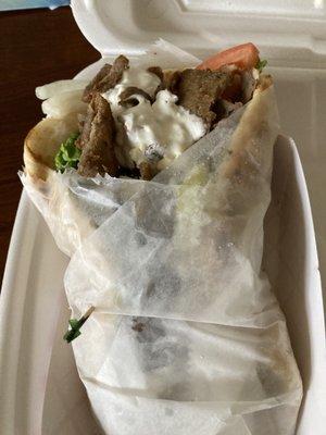 Gyros pita won't leave you hungry!