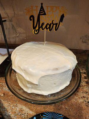 New Year's carrot cake from Lloyd's.