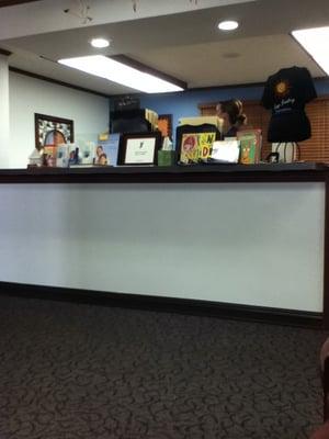 The front desk