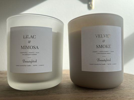 Take home your own piece of Beautybird Medspa. These luxurious candles are clean burning with no synthetic fragrances to worry about.