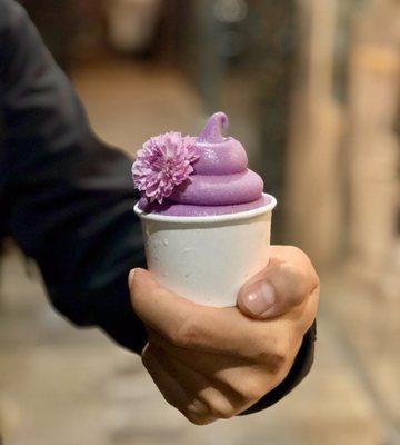 Purple yam soft serve