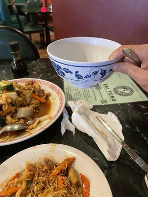 Eating soup in a bowl looks very unsightly and you don't want to eat it.