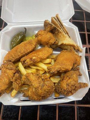 7 pc wing basket