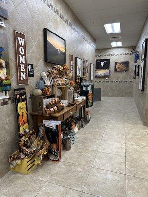 Cleanest truck stop/gas station bathroom I have ever seen. And stalls are floor to ceiling. Beautiful